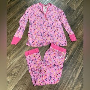 Little Sleepies Pink and Multicolor Pajama Set